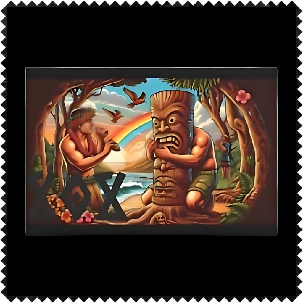 Tiki Totem original artwork by DialeD808