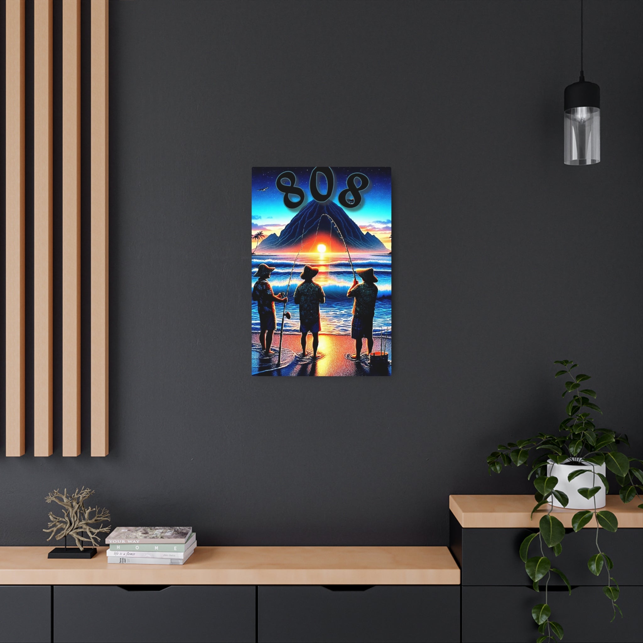 Out with the Guys 808 Aluminum Wall Art - Island Wall Decor - DialeD808Hi