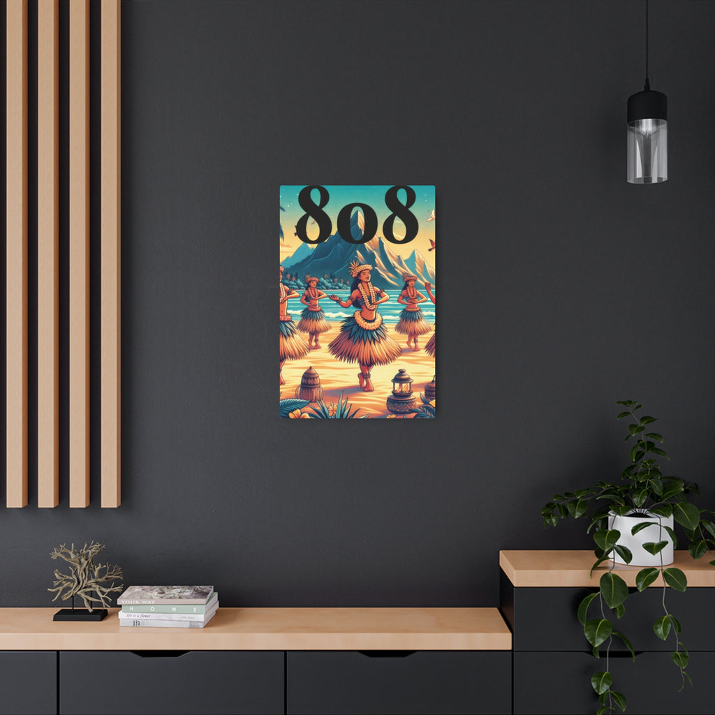 Hula Girl 808 Aluminum Wall Art - Island Wall Decor - DialeD808Hi