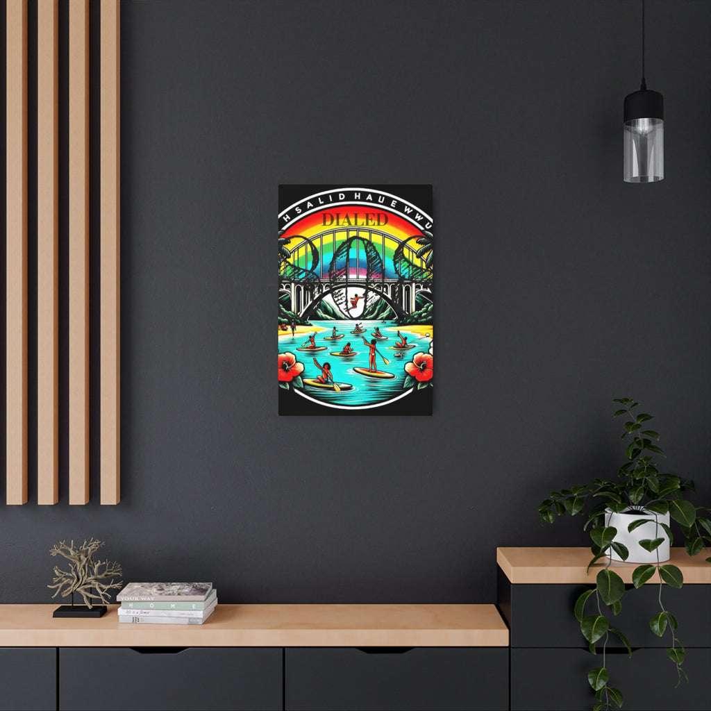 Rainbow Bridge 808 Aluminum Wall Art - Island Wall Decor - DialeD808Hi