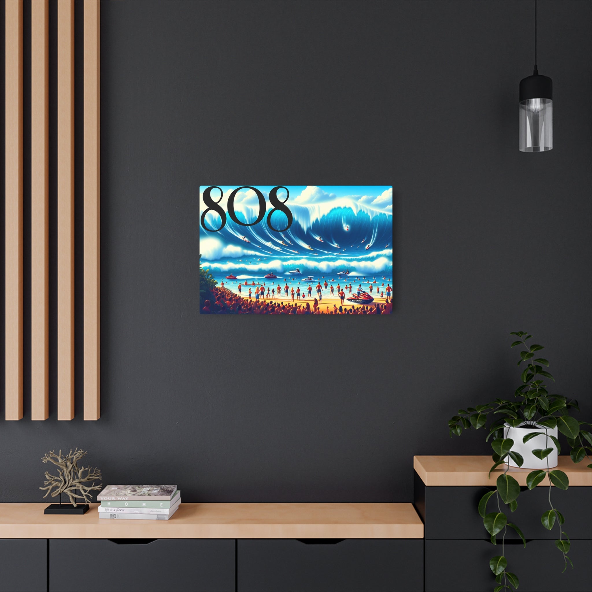 Big Wave Dave 808 Aluminum Wall Art - Island Wall Decor - DialeD808Hi