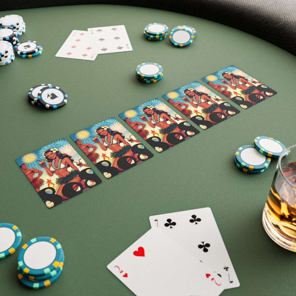 Waikiki Beach 808 Playing Cards - Island Poker Deck - DialeD808Hi