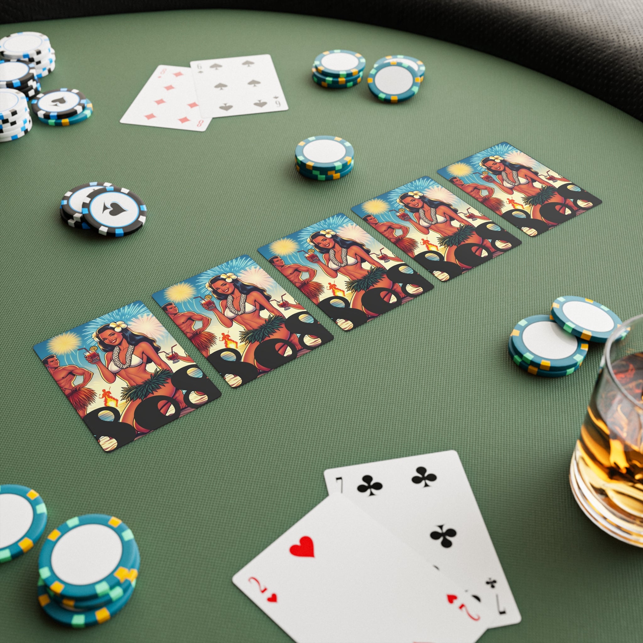 Waikiki Beach 808 Playing Cards - Island Poker Deck - DialeD808Hi