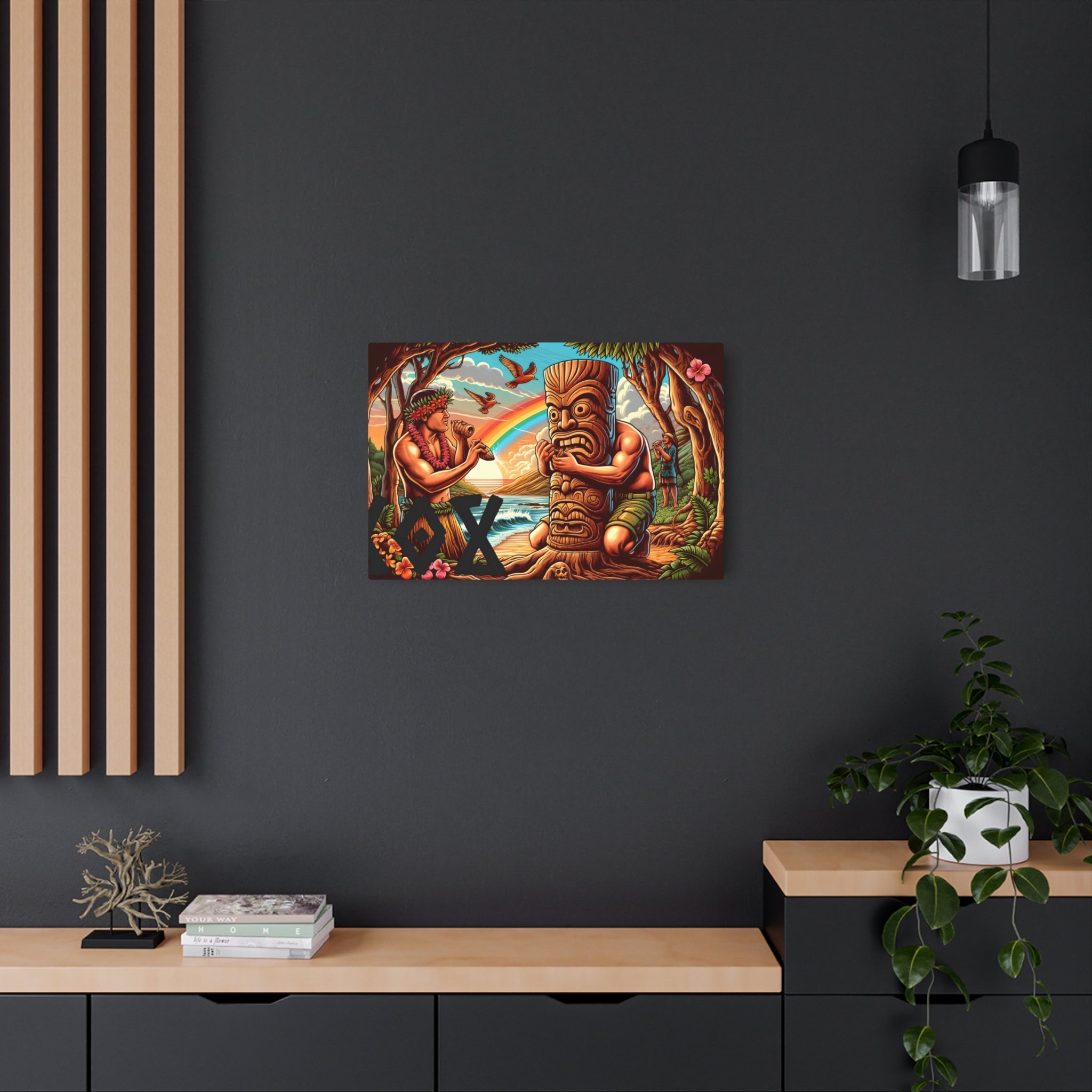 Tiki Totem 808 Aluminum Wall Art - Island Wall Decor - DialeD808Hi