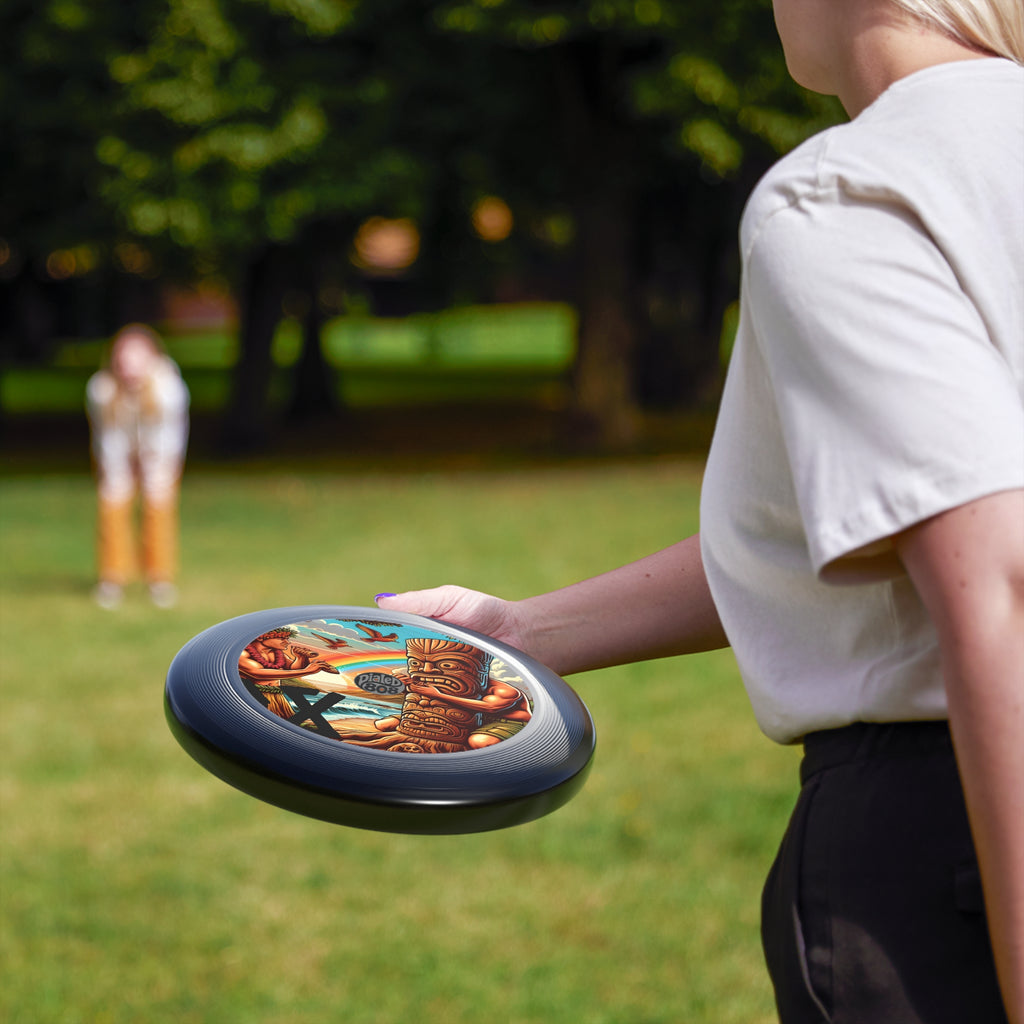 Tiki Totem Throwback LP Frisbee - Island Graphic Flying Disc