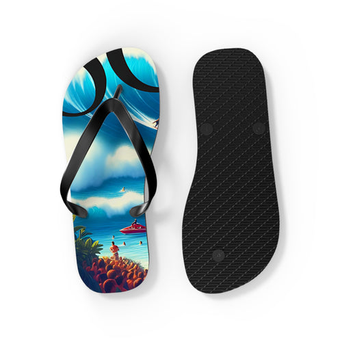 Big Wave Dave 808 Island Slippahs - Unisex Graphic Flip Flops