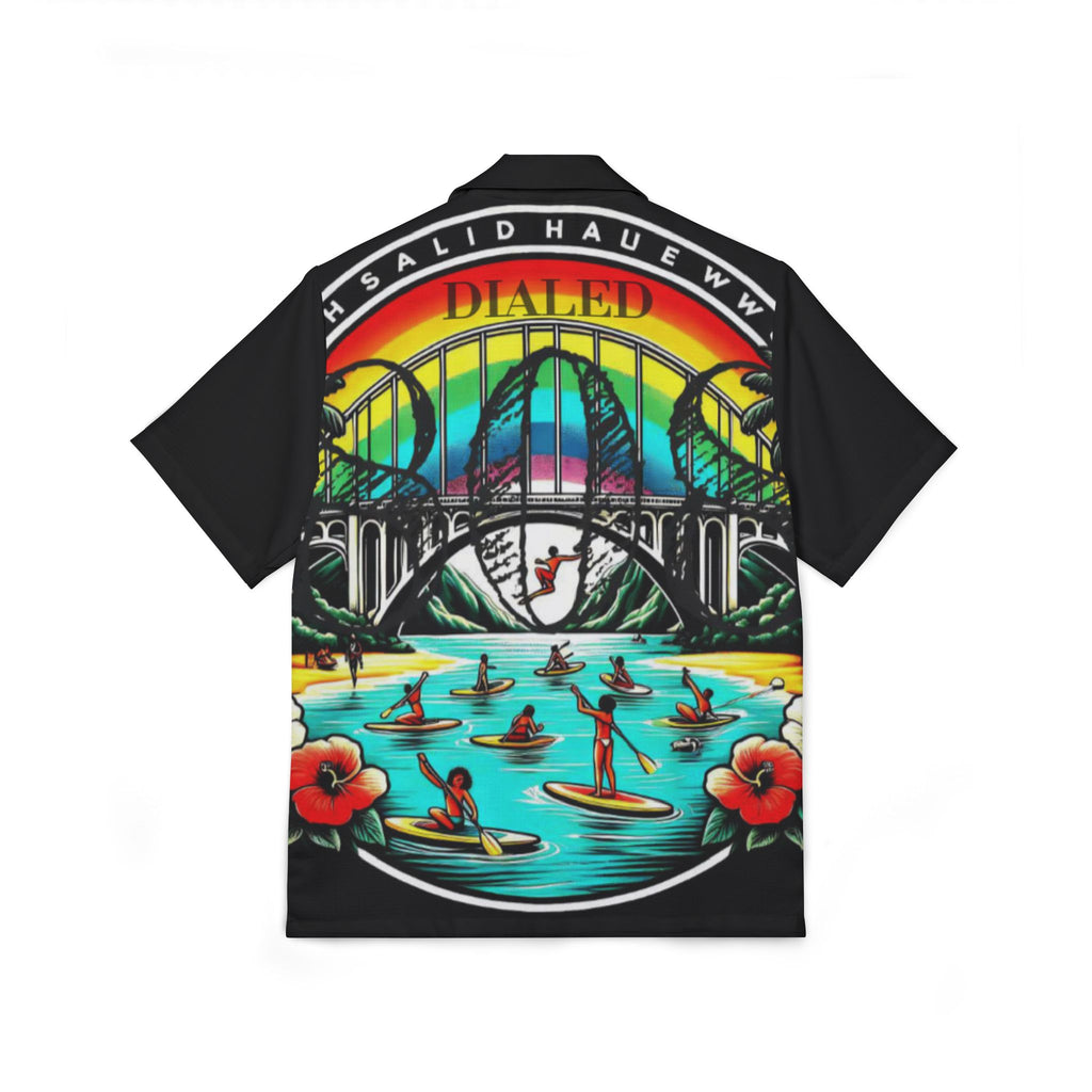 Rainbow Bridge 808 Aloha Shirt - Men's Island Button Up - DialeD808Hi