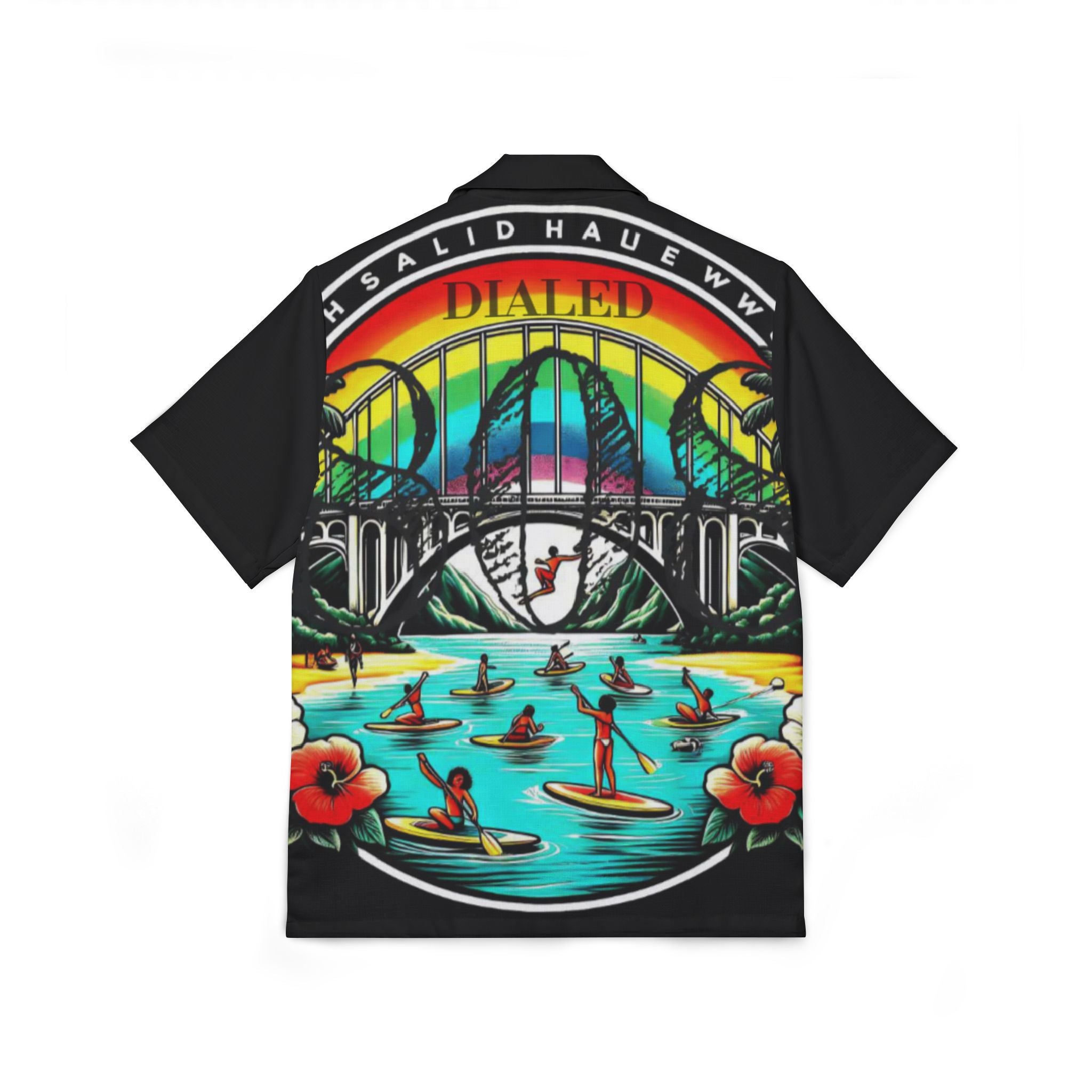 Rainbow Bridge 808 Aloha Shirt - Men's Island Button Up - DialeD808Hi