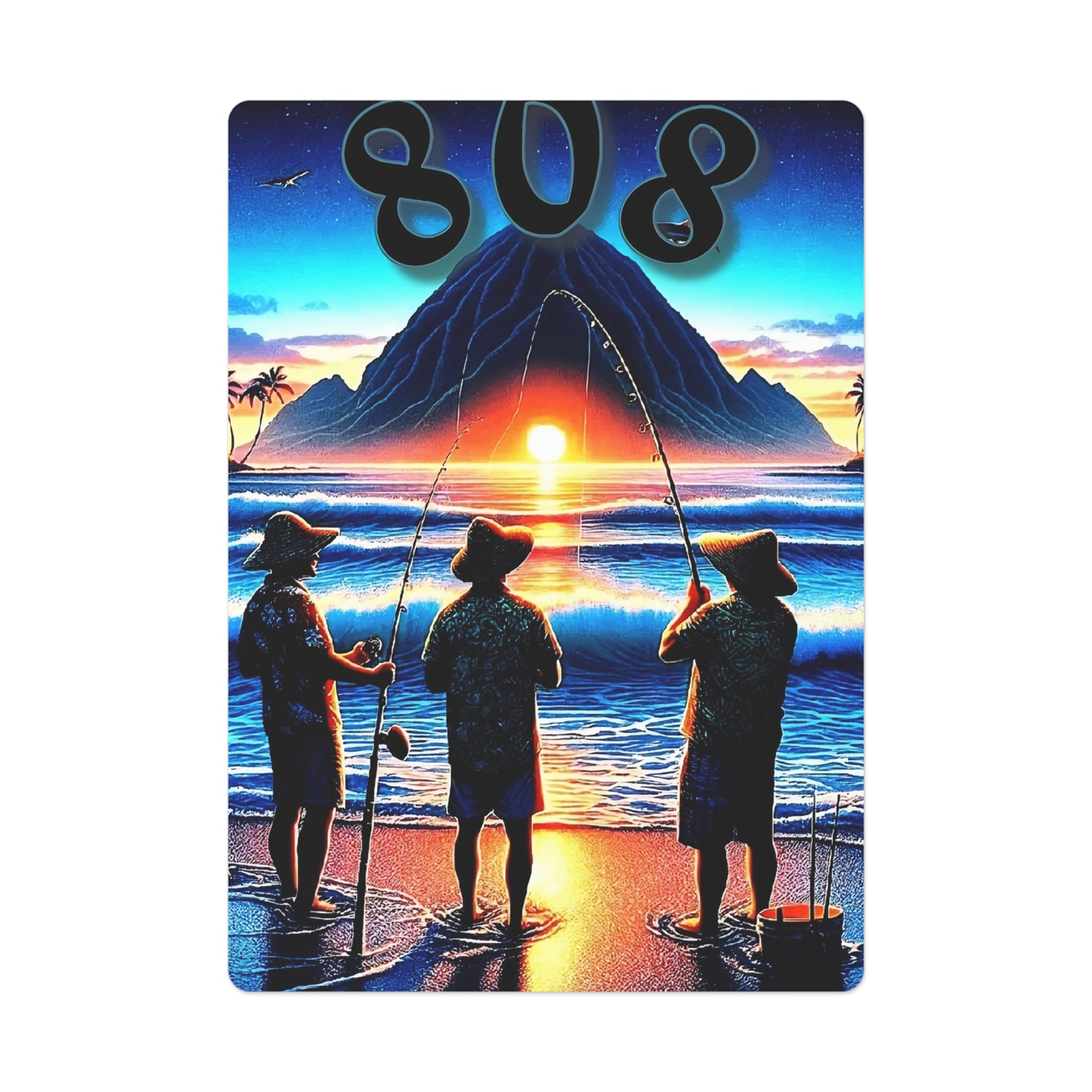 Out with the Guys 808 Playing Cards - Island Poker Deck - DialeD808Hi