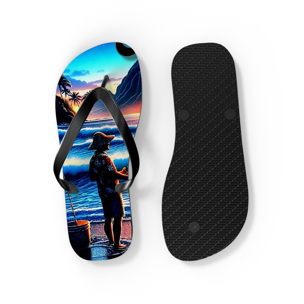 Out with the Guys 808 Island Slippahs - Unisex Graphic Flip Flops