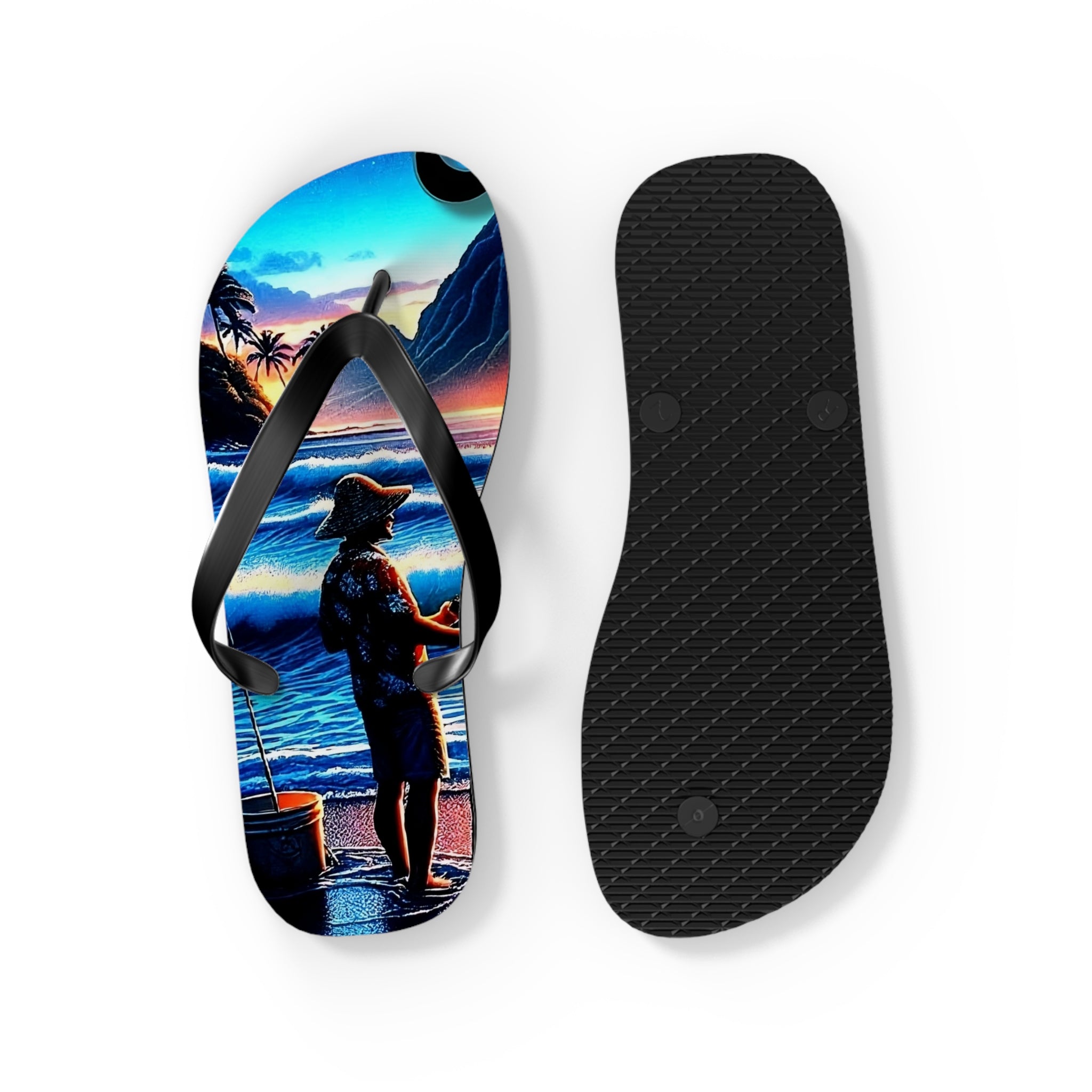 Out with the Guys 808 Island Slippahs - Unisex Graphic Flip Flops