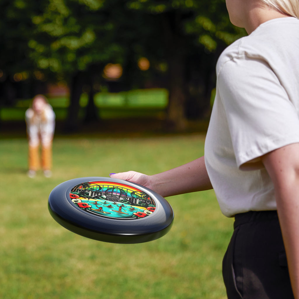 Rainbow Bridge 808 Throwback LP Frisbee - Island Graphic Flying Disc - DialeD808Hi