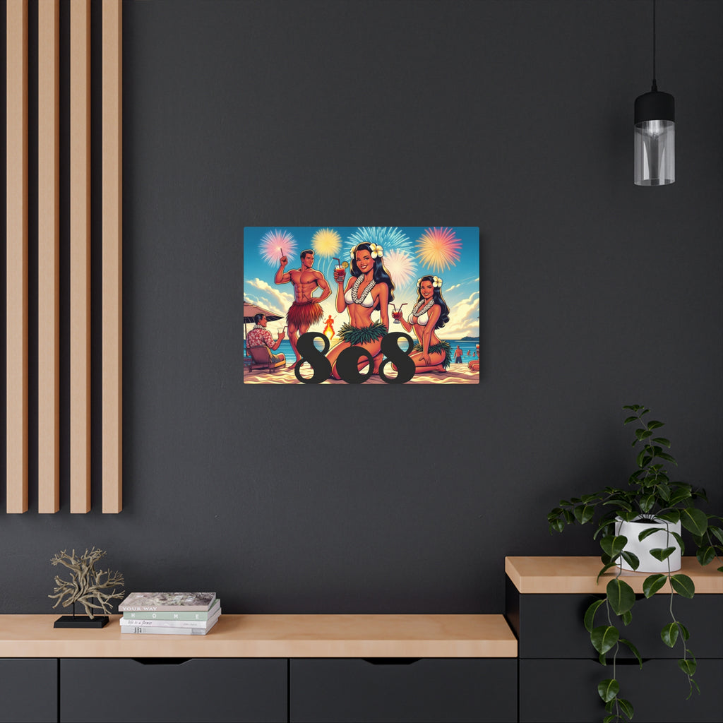 Waikiki Beach 808 Aluminum Wall Art - Island Wall Decor - DialeD808Hi