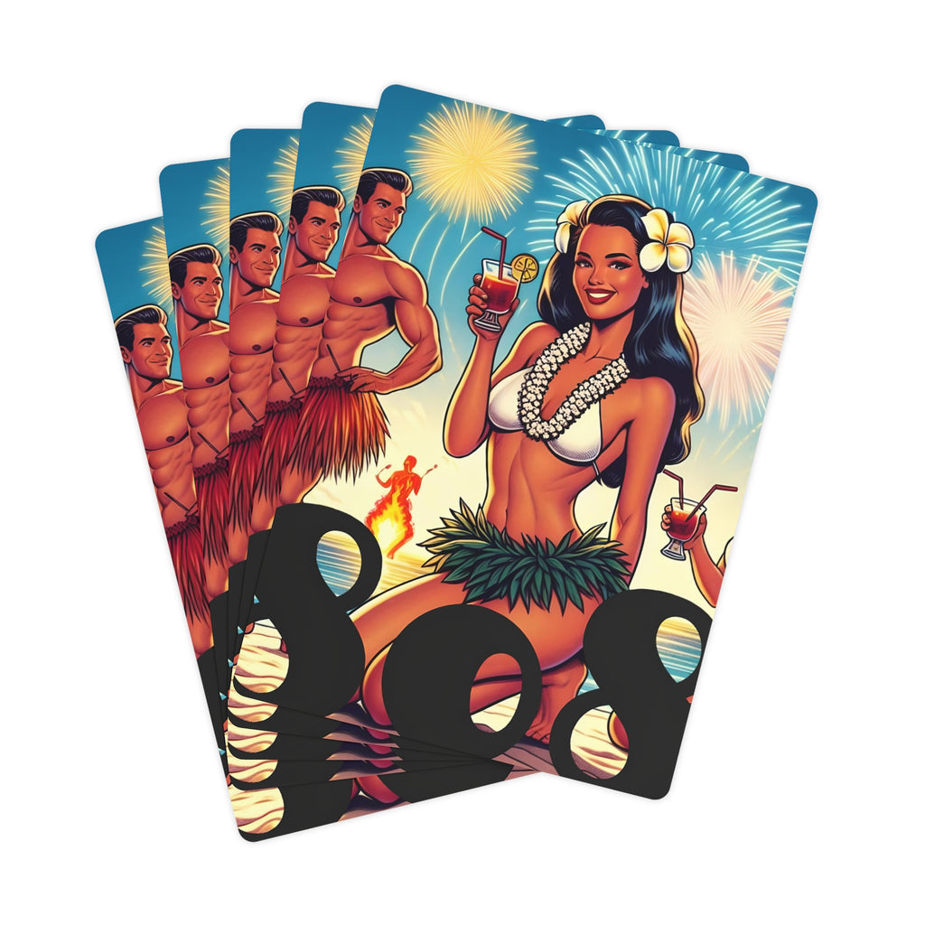Waikiki Beach 808 Playing Cards - Island Poker Deck - DialeD808Hi