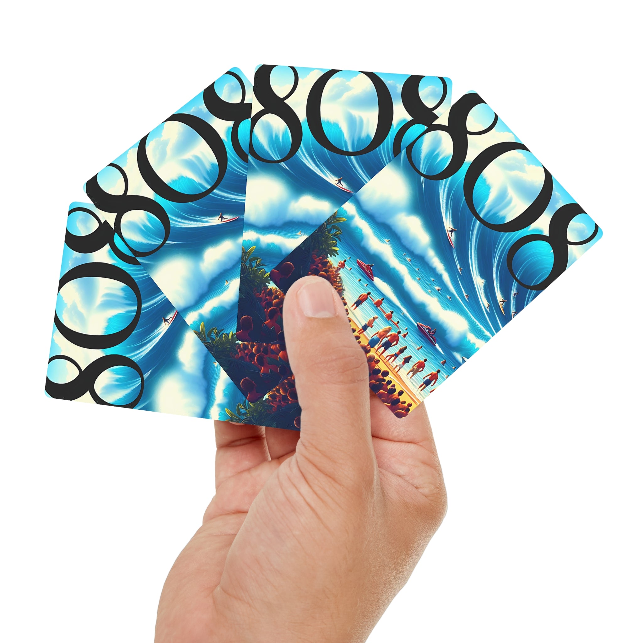 Big Wave Dave 808 Playing Cards - Island Poker Deck - DialeD808Hi