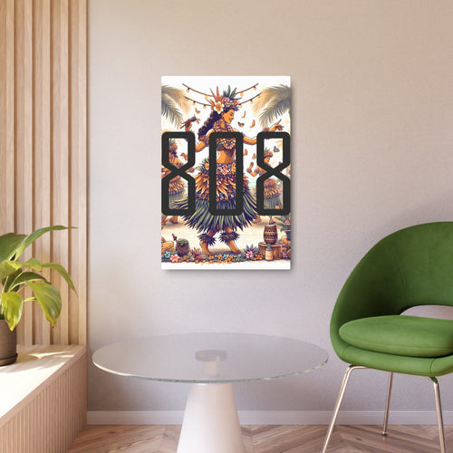 Hawaiian Hula 808 Aluminum Wall Art - Limited Edition Island Wall Decor