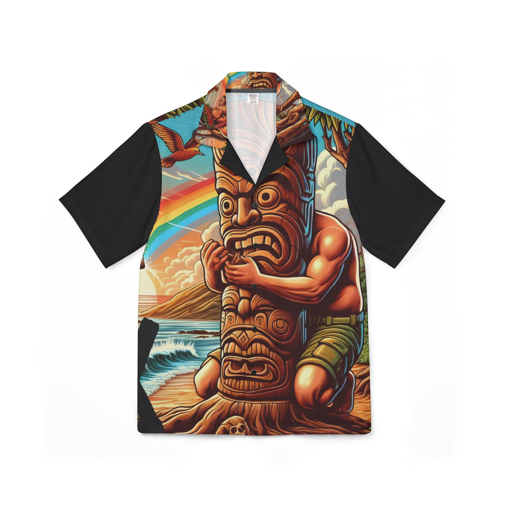 Tiki Totem 808 Aloha Shirt - Men's Island Button Up - DialeD808Hi