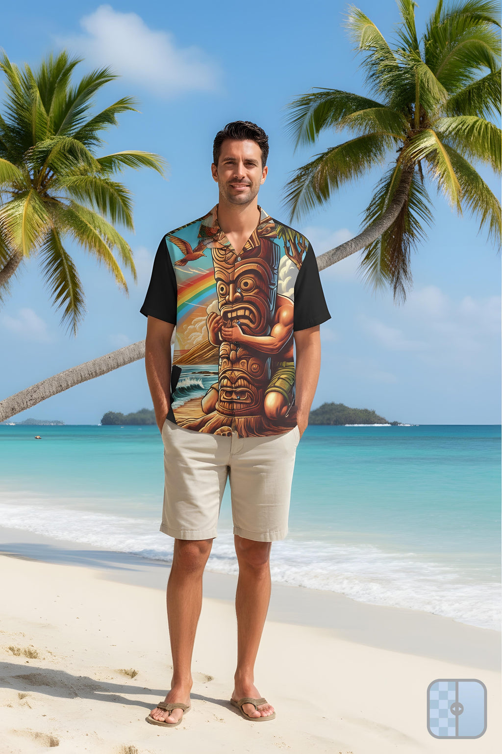 Tiki Totem 808 Aloha Shirt — Men's Island Button up