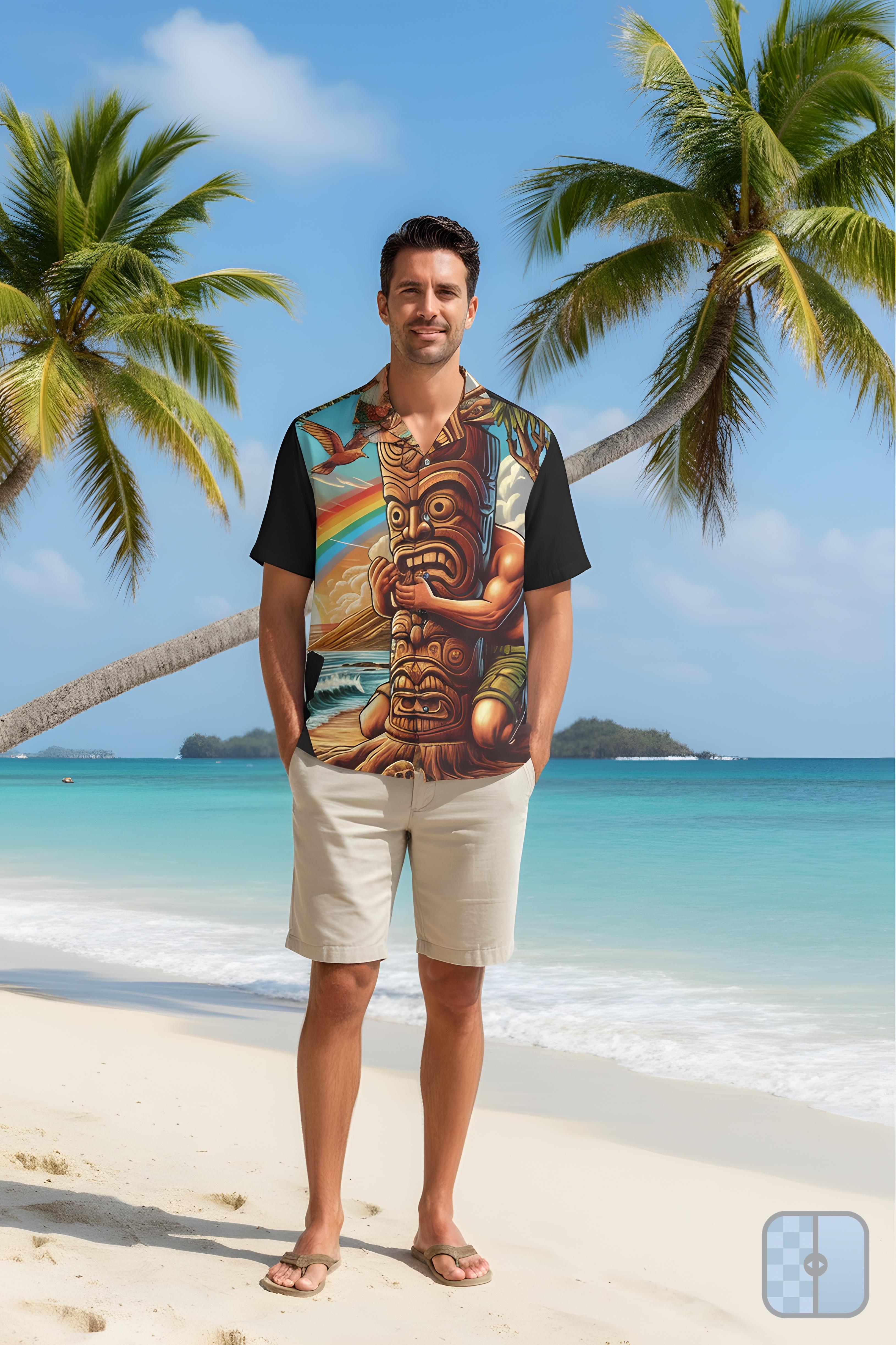 Tiki Totem 808 Aloha Shirt — Men's Island Button up