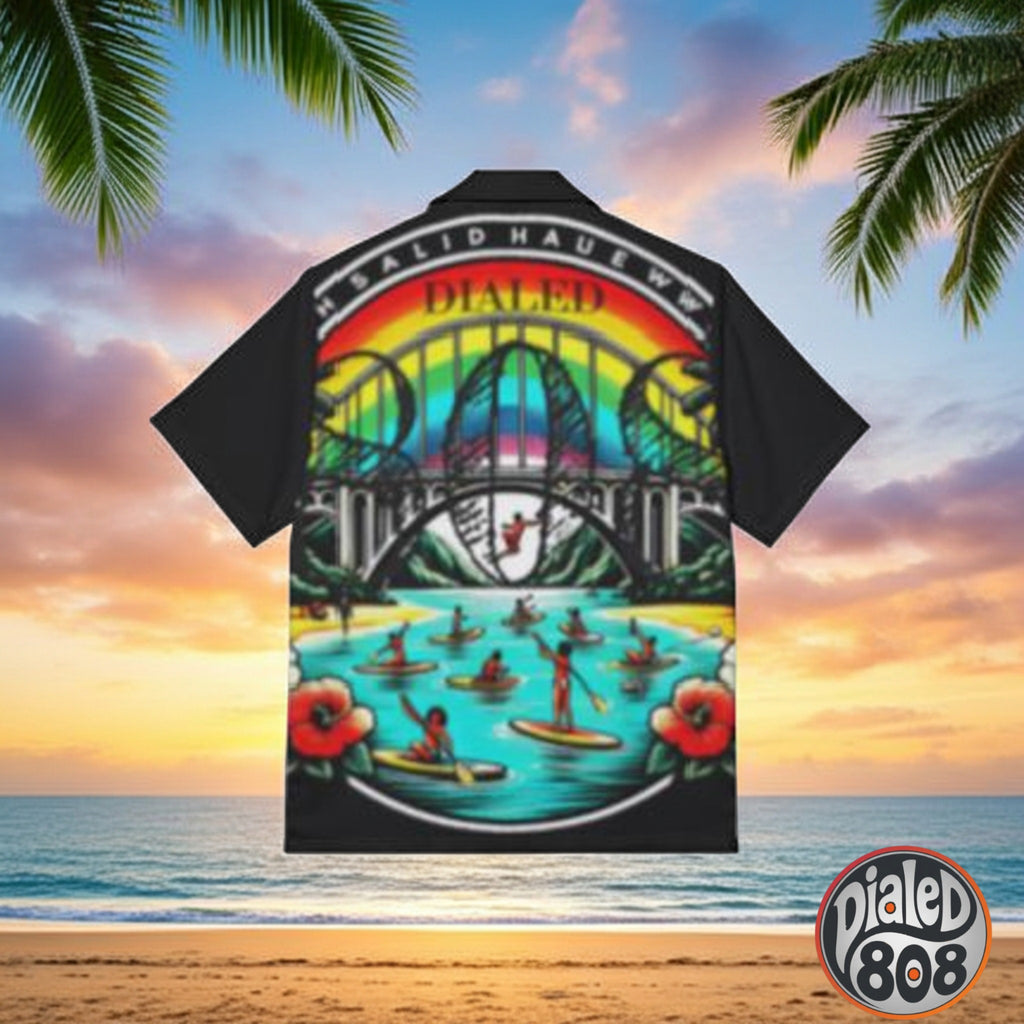 Rainbow Bridge 808 Aloha Shirt - Men's Island Button up