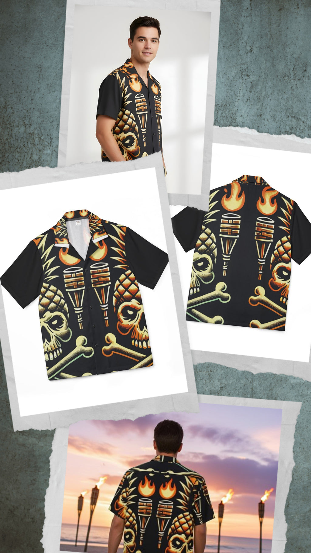Tropical Gangstah 808 Aloha Shirt - Men's Island Button up