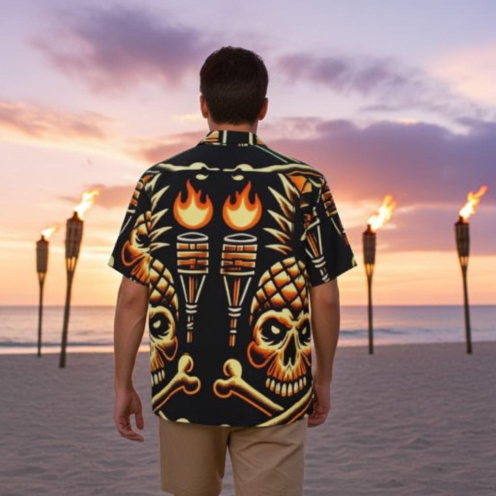 Tropical Gangstah 808 Aloha Shirt - Men's Island Button up