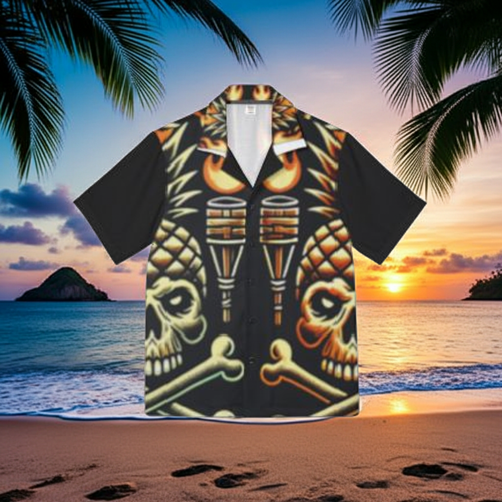 Tropical Gangstah 808 Aloha Shirt - Men's Island Button up