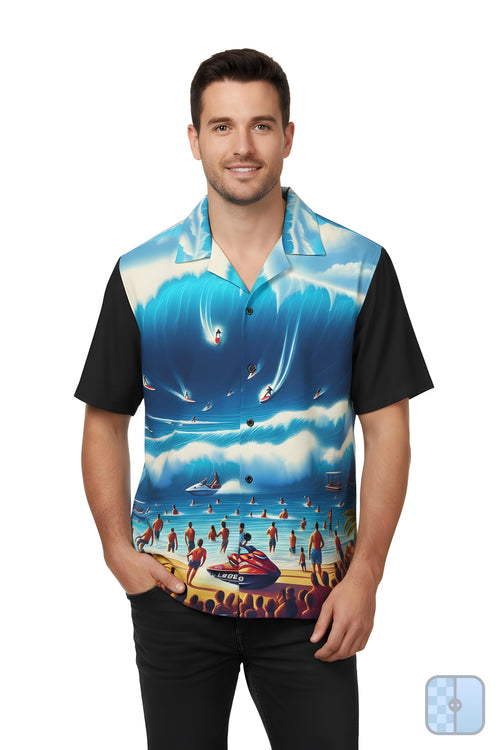 Big Wave Dave 808 Aloha Shirt - Men's Island Button up