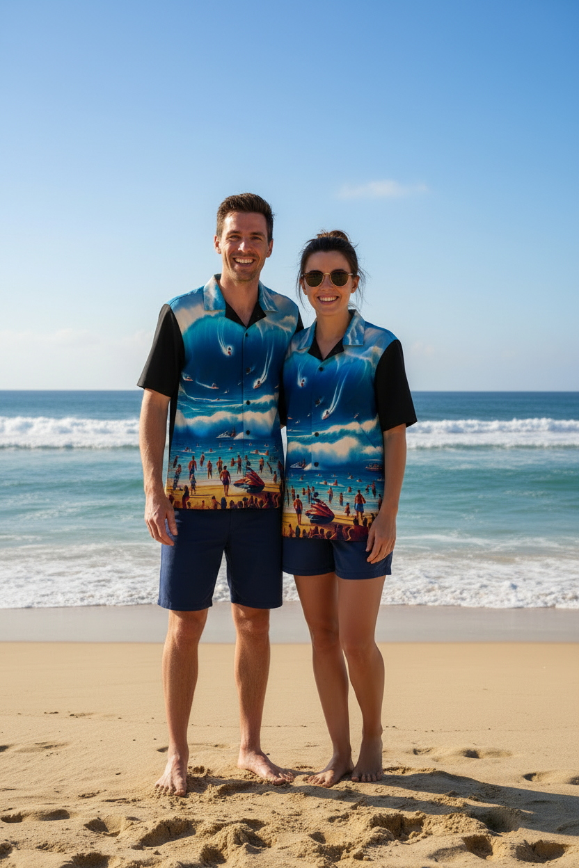 Big Wave Dave 808 Aloha Shirt - Men's Island Button up