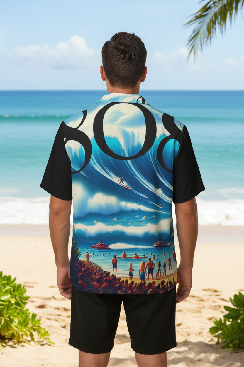 Big Wave Dave 808 Aloha Shirt - Men's Island Button up