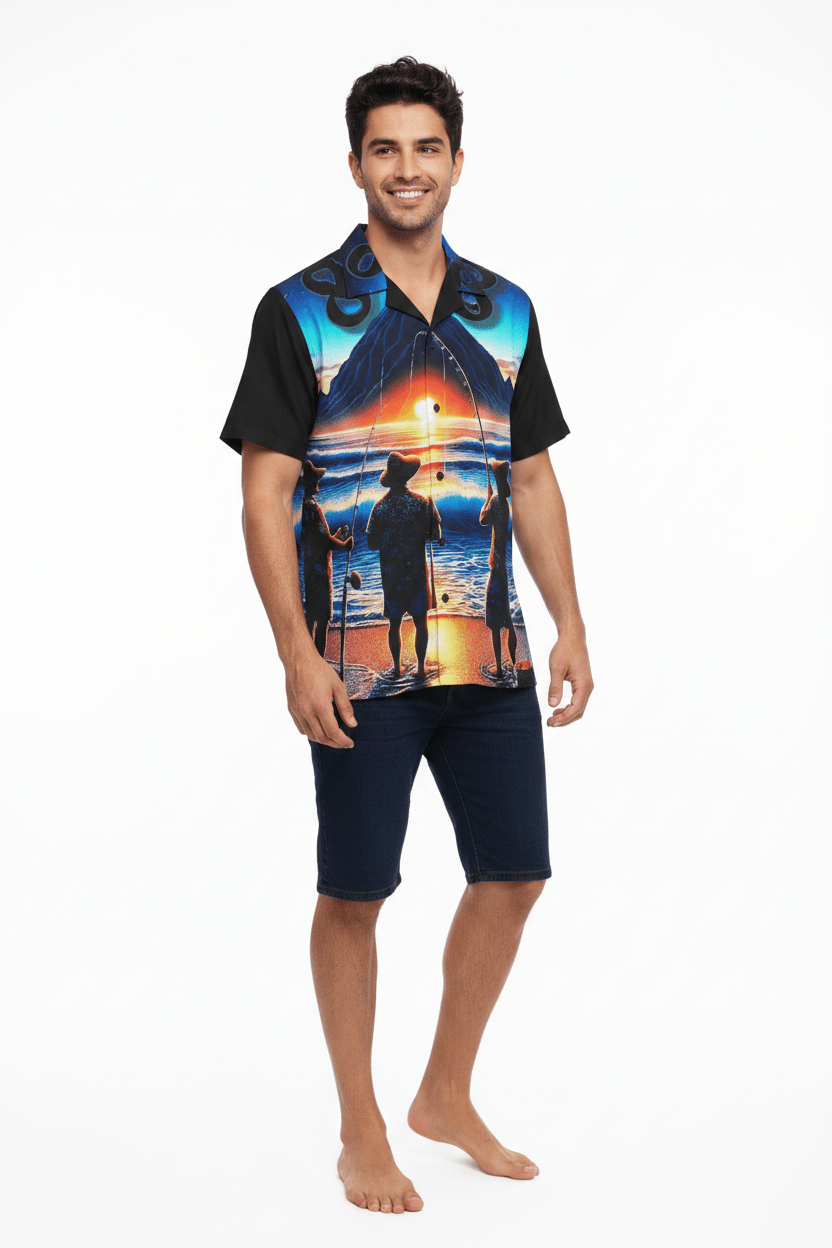 Out with the Guys 808 Aloha Shirt - Men's Island Button up