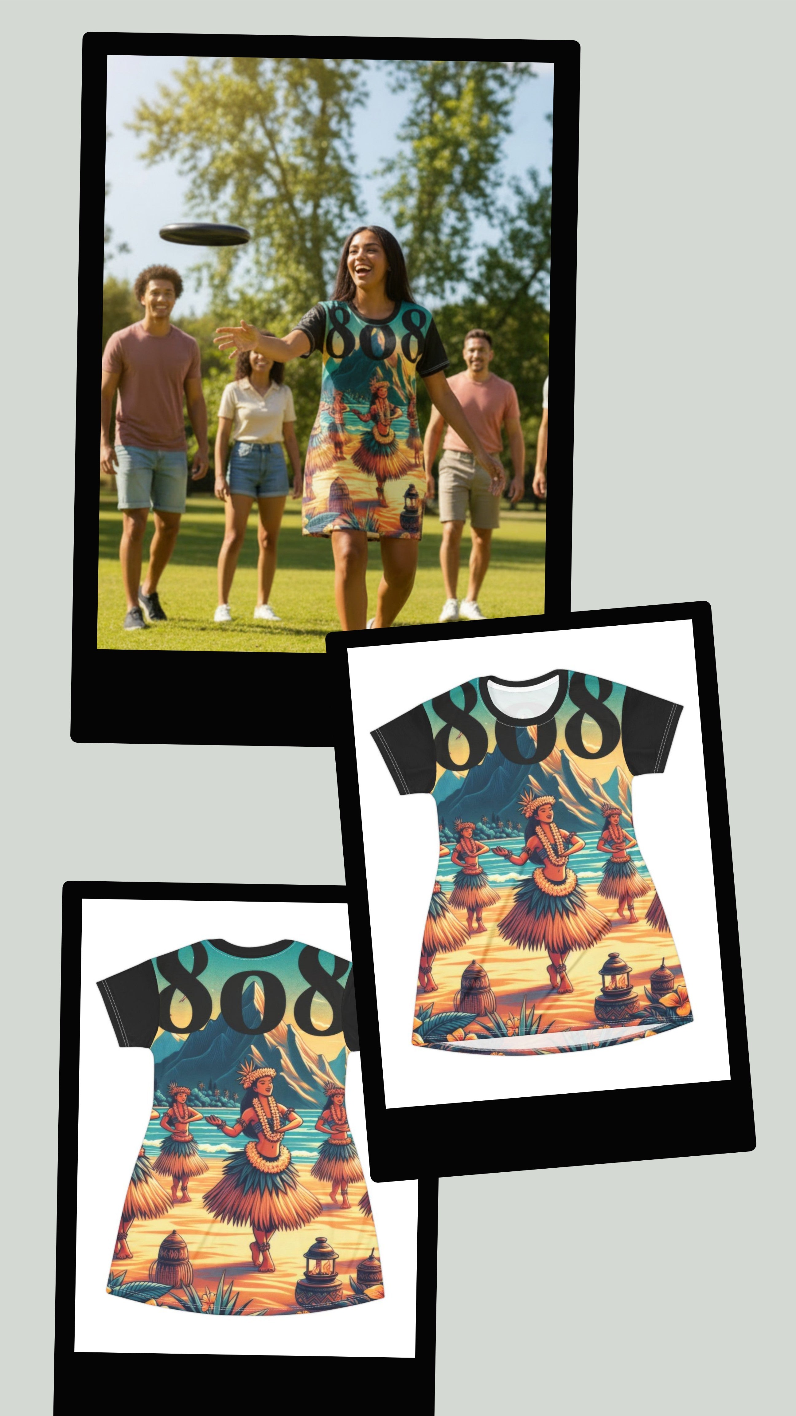 Hula Girl 808 Little Beach Dress - Women's Island Beachwear