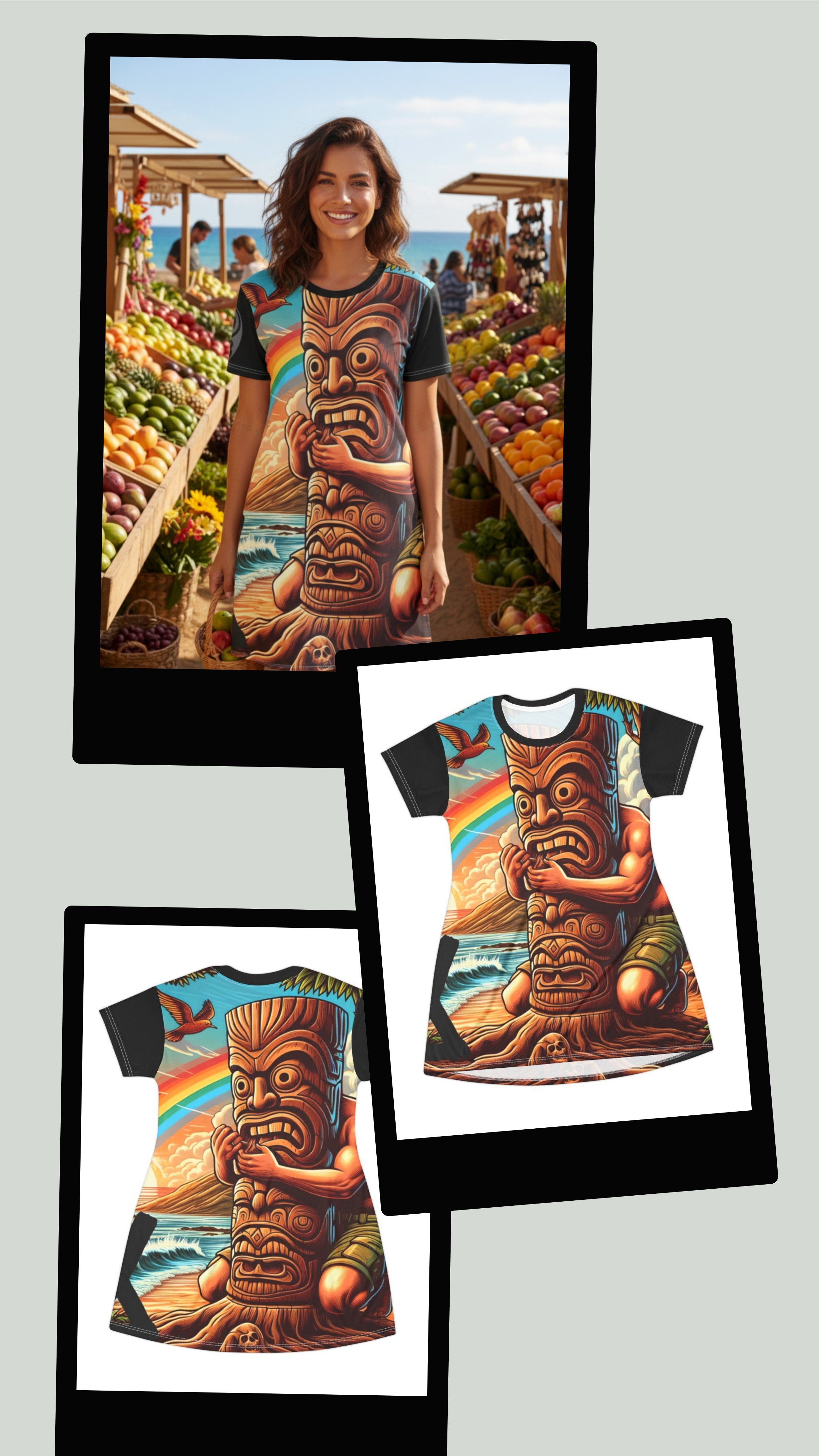 Tiki Totem 808 Little Beach Dress - Women's Island Beachwear