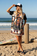 Hawaiian Hula 808 Little Beach Dress - Women's Beachwear - DialeD808Hi