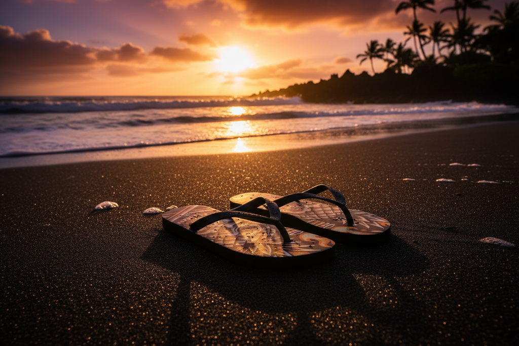 Tropical Gangstah 808 Island Slippahs - Unisex Flip Flops - DialeD808Hi