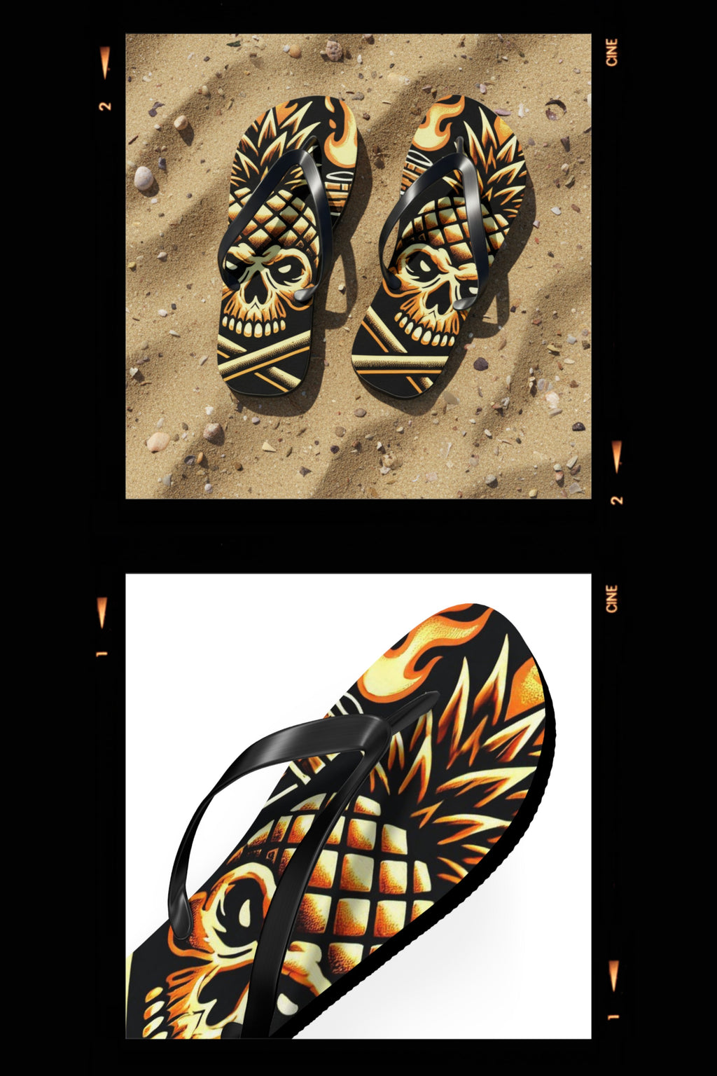 Tropical Gangstah 808 Island Slippahs - Unisex Graphic Flip Flops