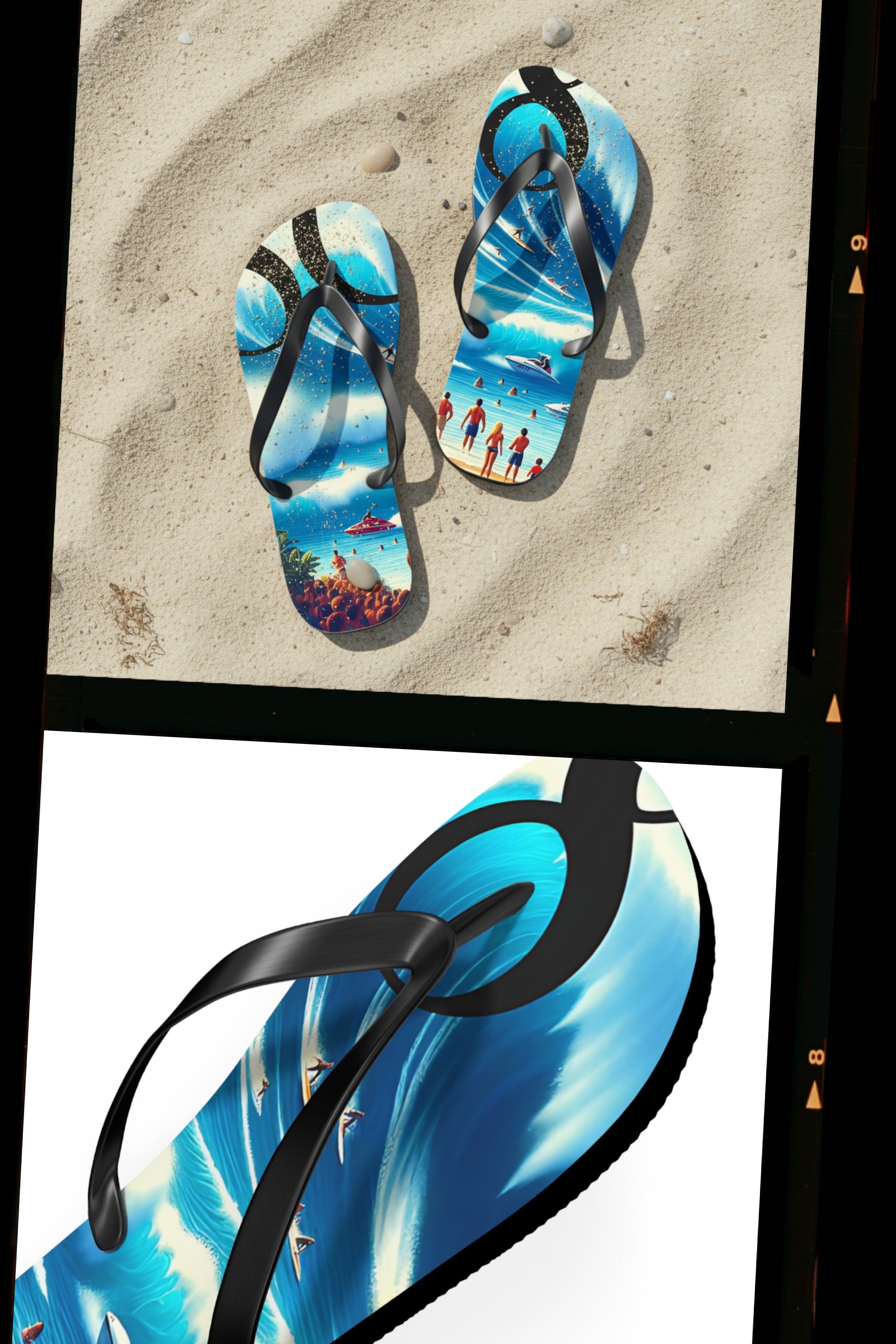 Big Wave Dave 808 Island Slippahs - Unisex Graphic Flip Flops