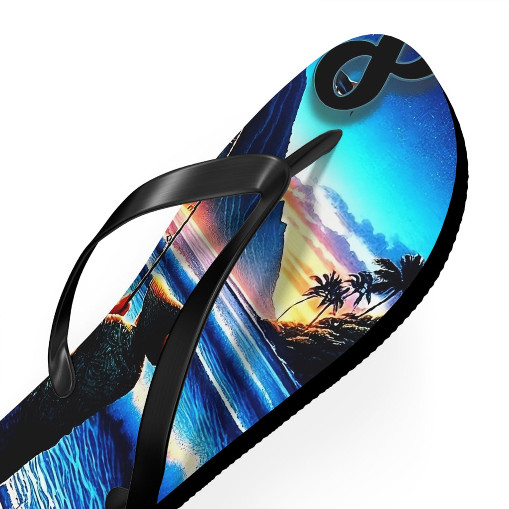 Out with the Guys 808 Island Slippahs - Unisex Graphic Flip Flops