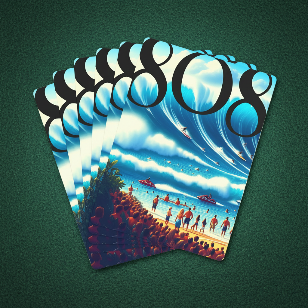 Big Wave Dave 808 Playing Cards - Island Poker Deck - DialeD808Hi