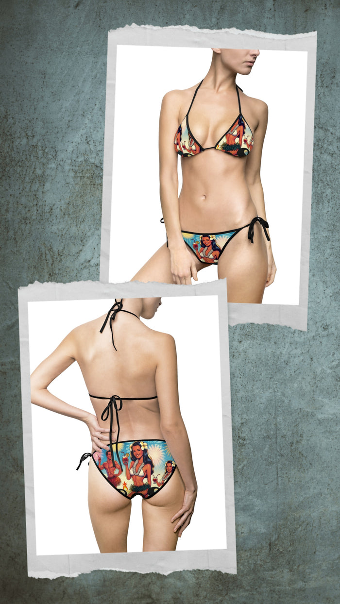 Waikiki Beach 808 Two Piece Bikini - Women's Island Swimwear