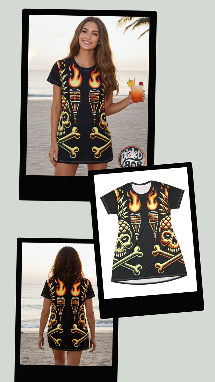 Tropical Gangstah 808 Little Beach Dress - Women's Island Beachwear