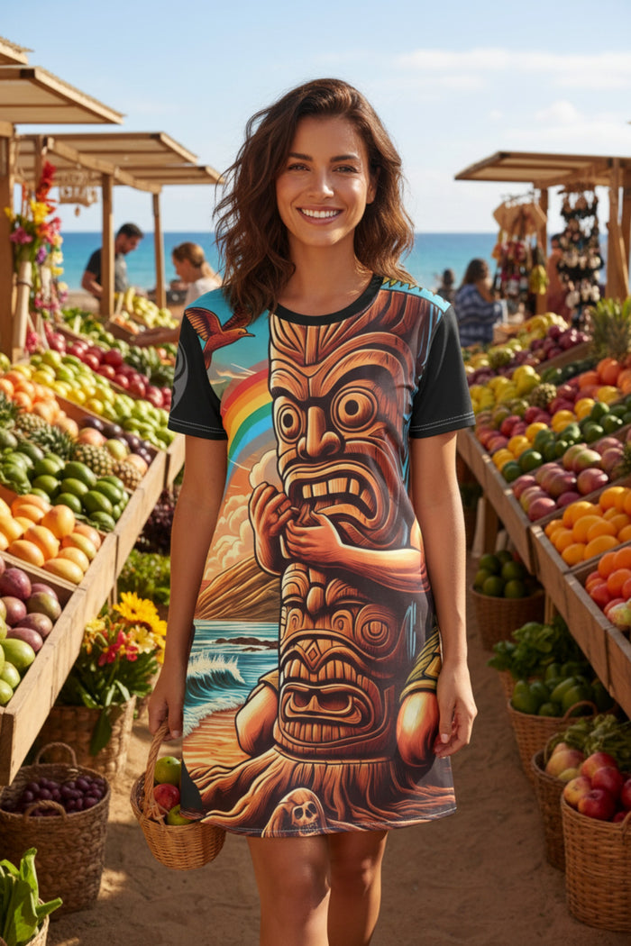 Tiki Totem 808 Little Beach Dress - Women's Island Beachwear