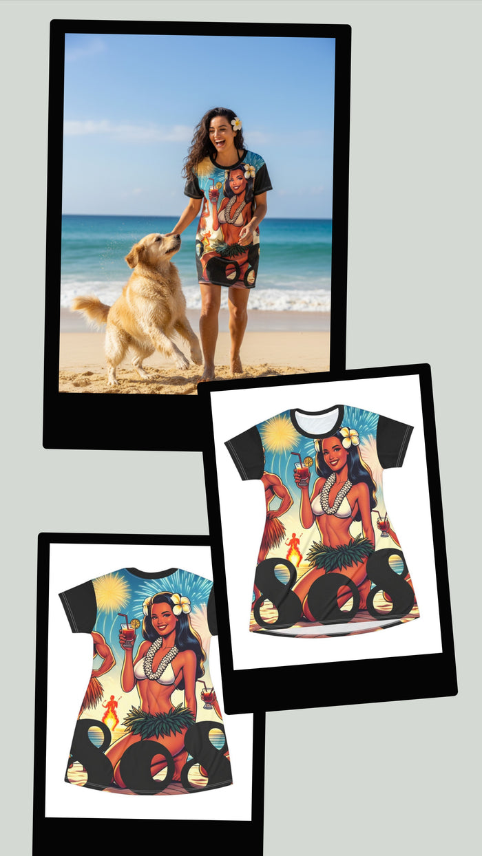 Waikiki Beach 808 Little Beach Dress - Women's Island Beachwear