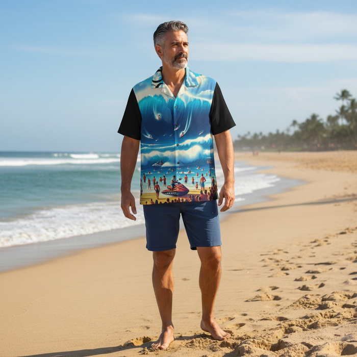 Big Wave Dave 808 Aloha Shirt - Men's Casual Button Up