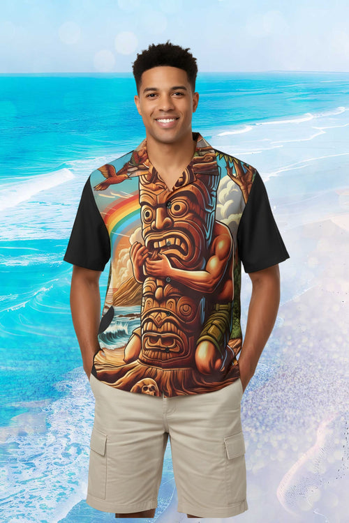 Tiki Totem 808 Aloha Shirt — Men's Island Button up