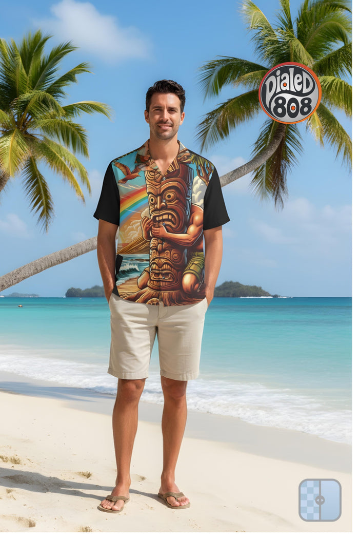 Tiki Totem 808 Aloha Shirt — Men's Island Button up