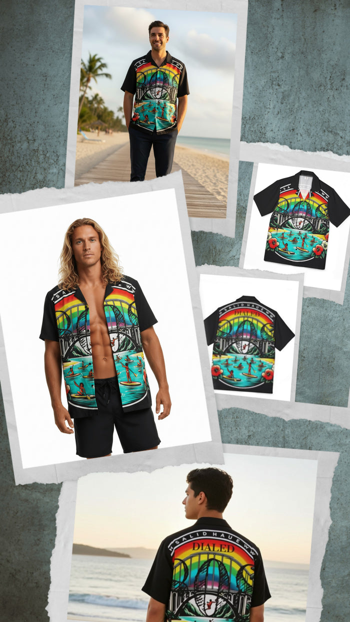 Rainbow Bridge 808 Aloha Shirt - Men's Island Button up
