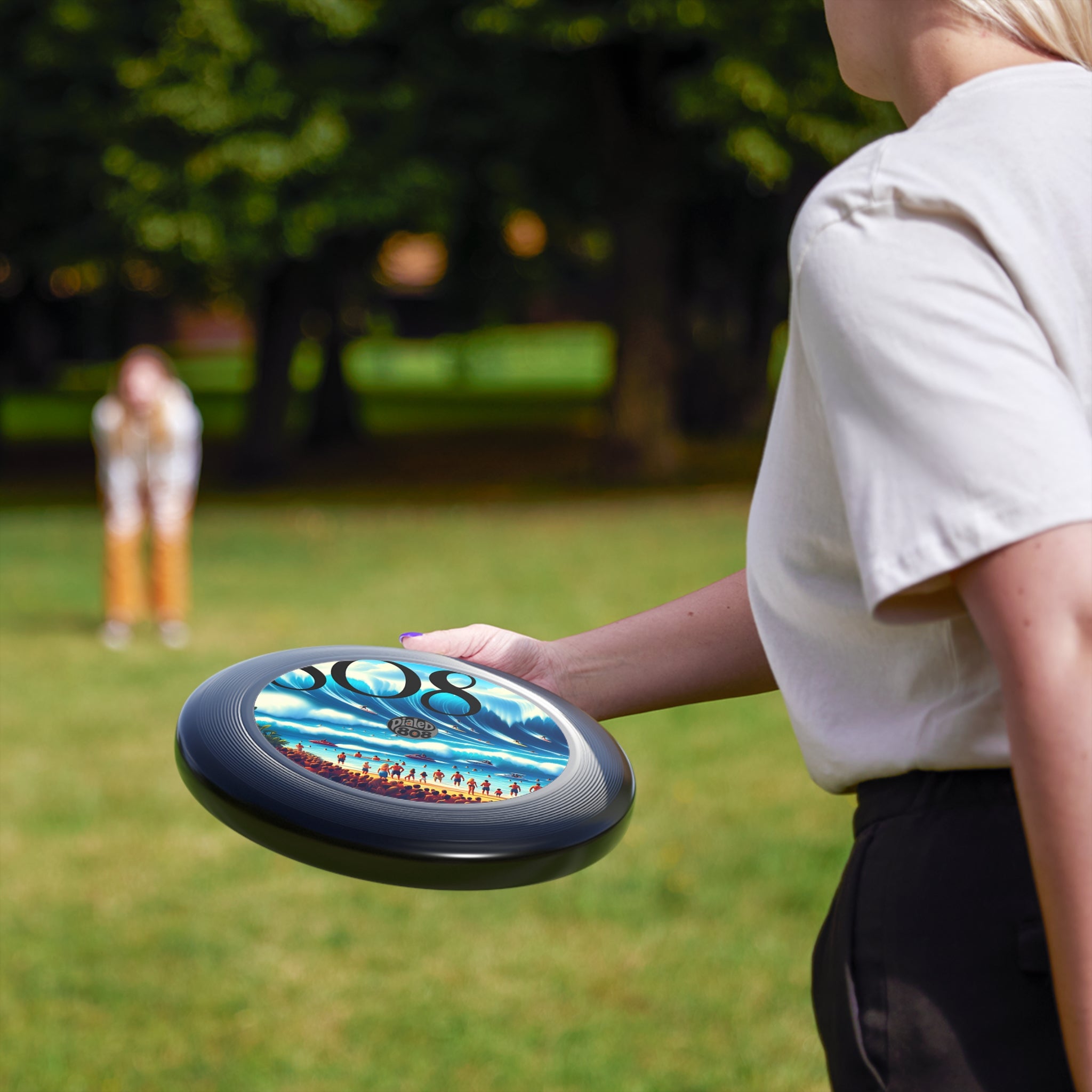 Big Wave Dave 808 Throwback LP Frisbee - Island Graphic Flying Disc - DialeD808Hi