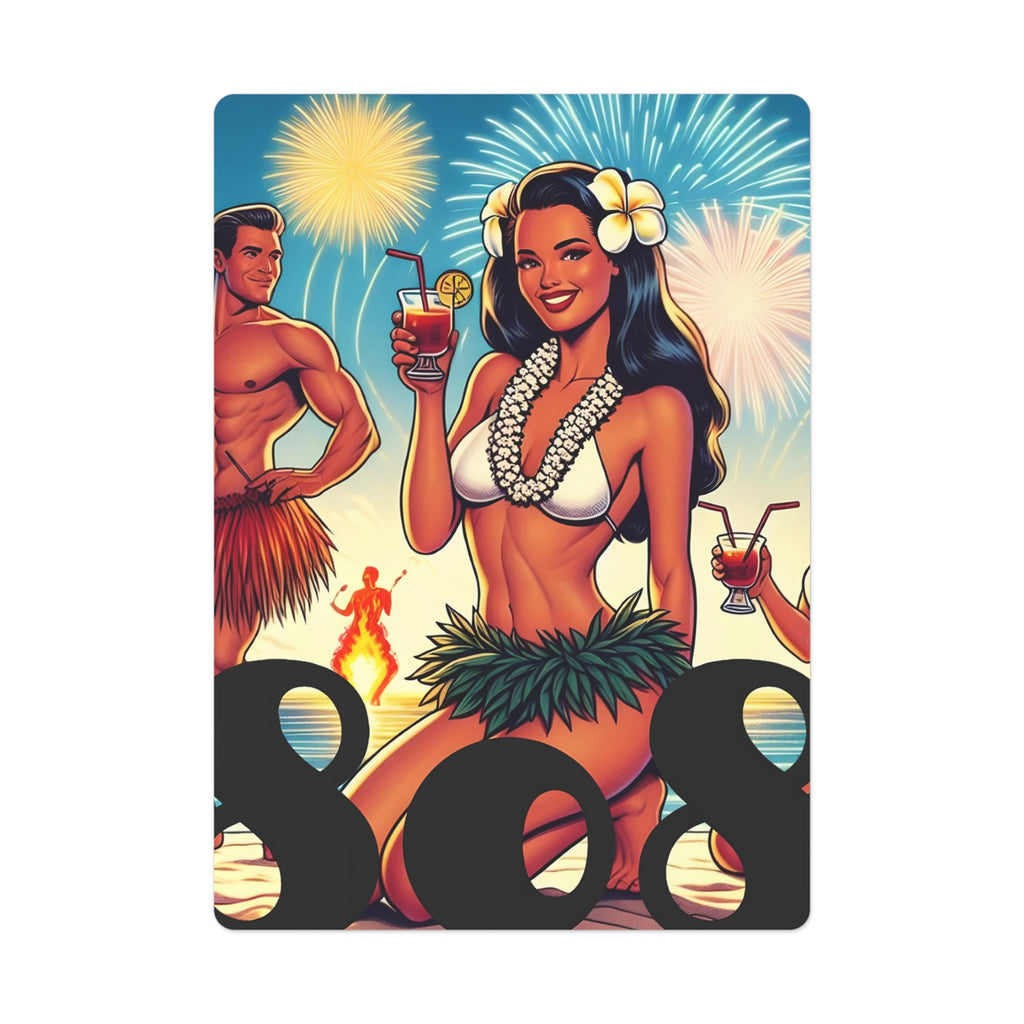 Waikiki Beach 808 Playing Cards - Island Poker Deck - DialeD808Hi