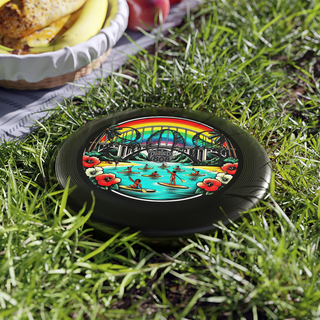Rainbow Bridge 808 Throwback LP Frisbee - Island Graphic Flying Disc - DialeD808Hi